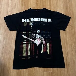 Jimi Hendrix Shirt Adult Small Black Graphic Tee Authentic Hendrix unisex